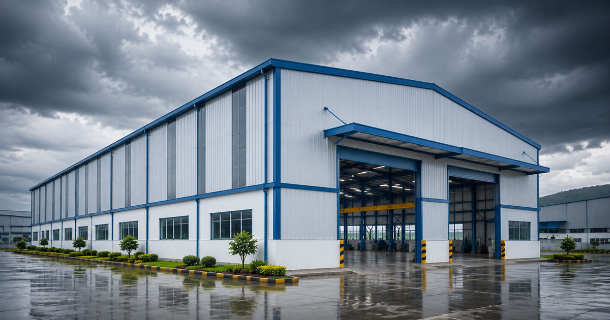 Disaster-resilient industrial sheds in Hyderabad